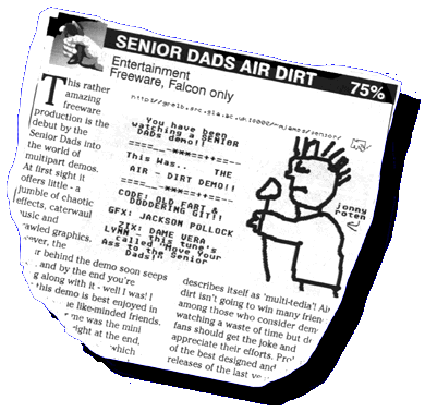 Atari Computing review of Senior Dads website